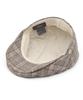 Eondeokeonteulolseutyudio Autumn Check Pattern Beret Drive Hunting / Check / Brush Grey
