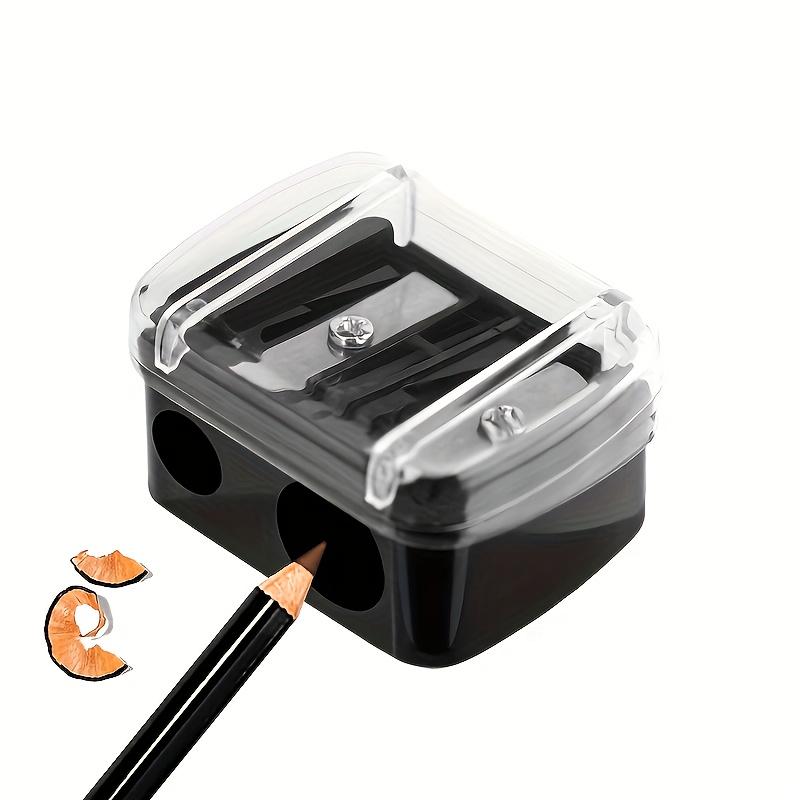 1pc Double Hole Manual Sharpener for Makeup Pencils Precision Sharpener for Essential Makeup Tool School & Art Supplies