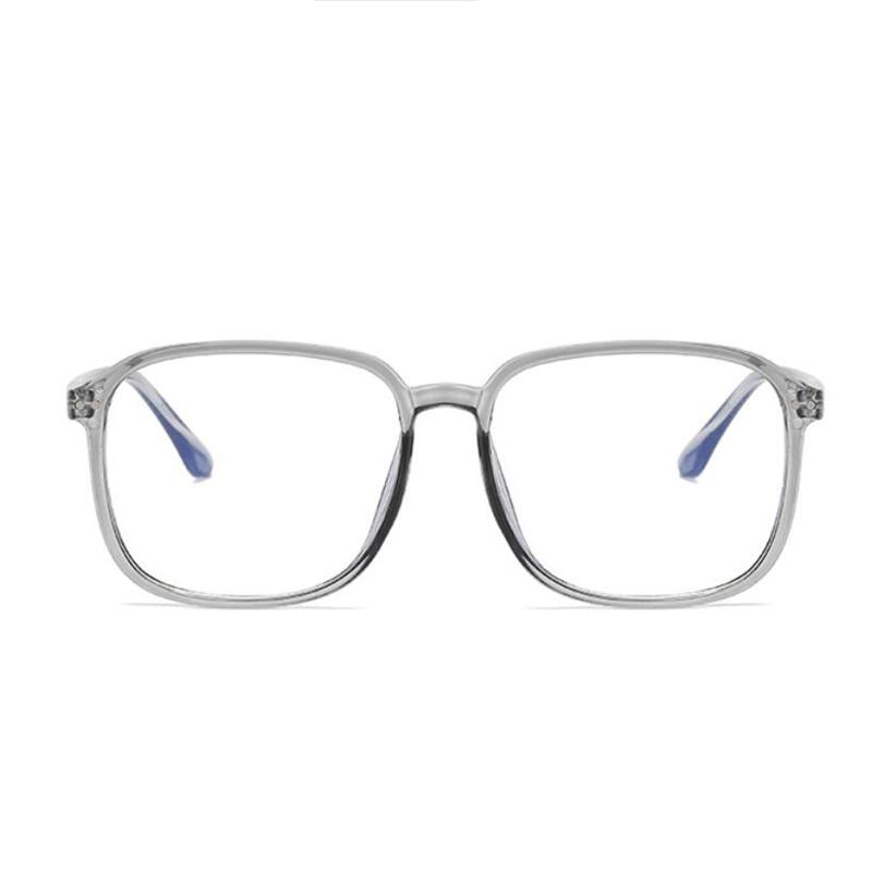 Transparent Gray Frame Oval Myopia Glasses Finished Women Men Short-sight Prescription Spectacle Diopter 0 -0.5 -1.0 To -6.0