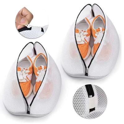 Mesh-Wäschesack, Waschmaschine, Schuhe, Tasche mit Reißverschlüssen, Reise-Schuh-Aufbewahrungsbeutel, schützende Kleidung, Aufbewahrungsbox, Organizer-Taschen