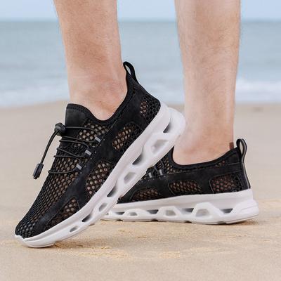 New Outdoor Couple Wading Sports Sandals Outdoor Breathable Shoes Single Mesh Hollow Travel Shoes