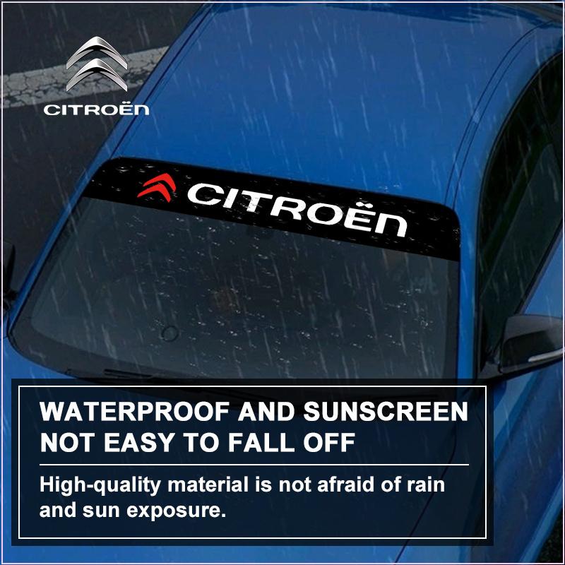 Citroen LOGO Emblem Auto Frontscheibenaufkleber Vorne und Hinten Dekorativ für Citroen DS C1 C2 C3 C4 C5 C6 C8 C4L DS3 DS4 DS5 LS DS6 Picasso