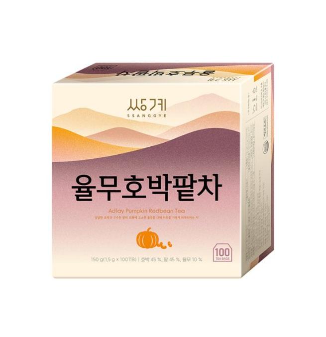 Ssanggye Tea Job s Tears Pumpkin Red Bean Tea 100 Tea Bags – Traditional Korean Herbal Tea 1 box