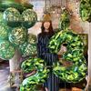 Camouflage Military Training Birthday Party Decor: Thickened Green & Blue Latex Balloons