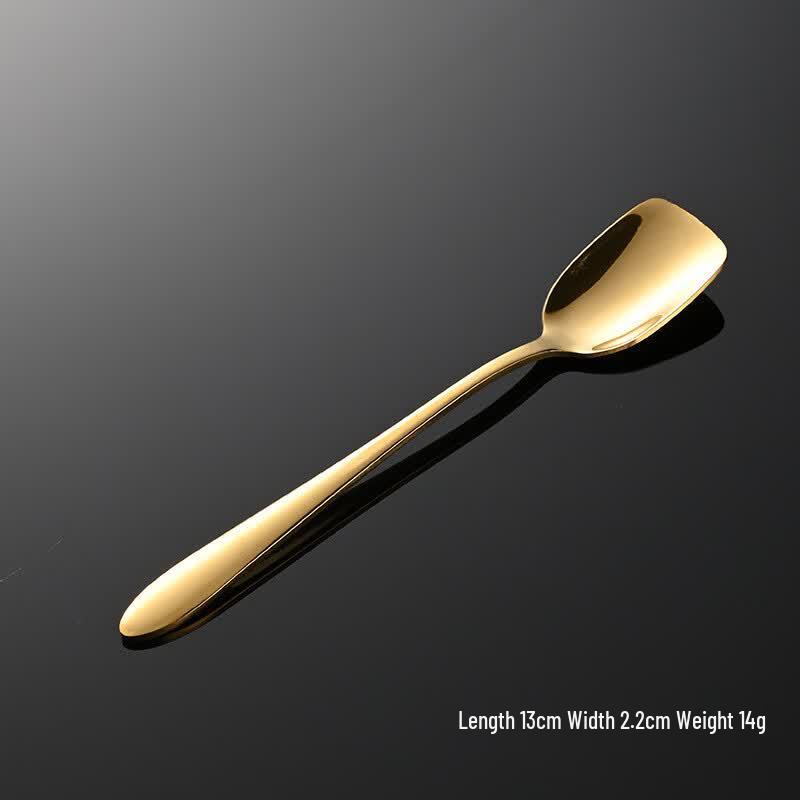 

QianXing 304 Stainless Steel Golden Dessert Spoon Set