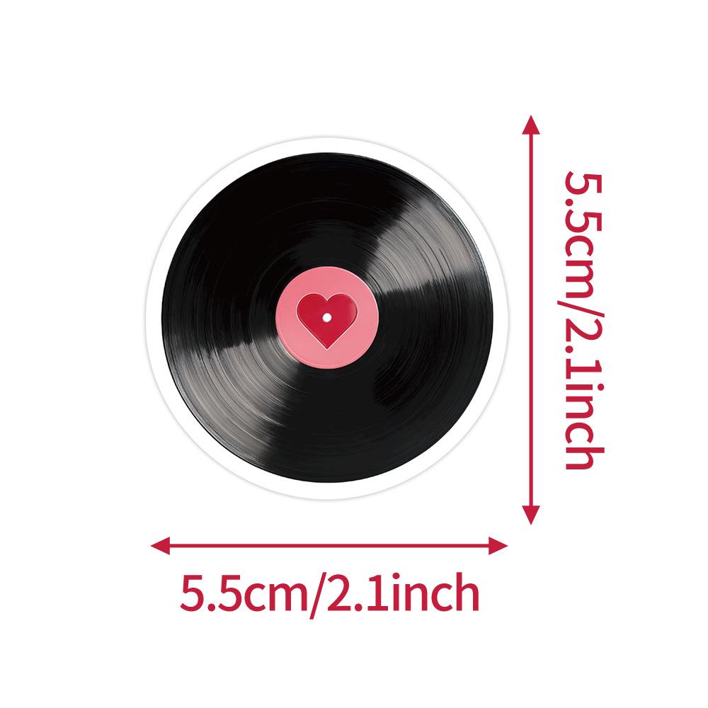 50 Valentine's Day Waterproof Graffiti Stickers for Mobile Phones