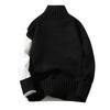 Fashion Casual Long Sleeve Color Contrast Round Neck Men'S Sweater Loose Pullover