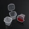 25Pcs 25ml/27ml/45ml Disposable Plastic Takeaway Sauce Cup Containers Food Box with Hinged Lids Small Pigment Paint Box Palette
