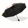 1pc Winter Cat Automatic Open/close Folding Umbrella, Compact Portable Travel Umbrella, Perfect Birthday/Christmas, Cute Umbrella, Durable C
