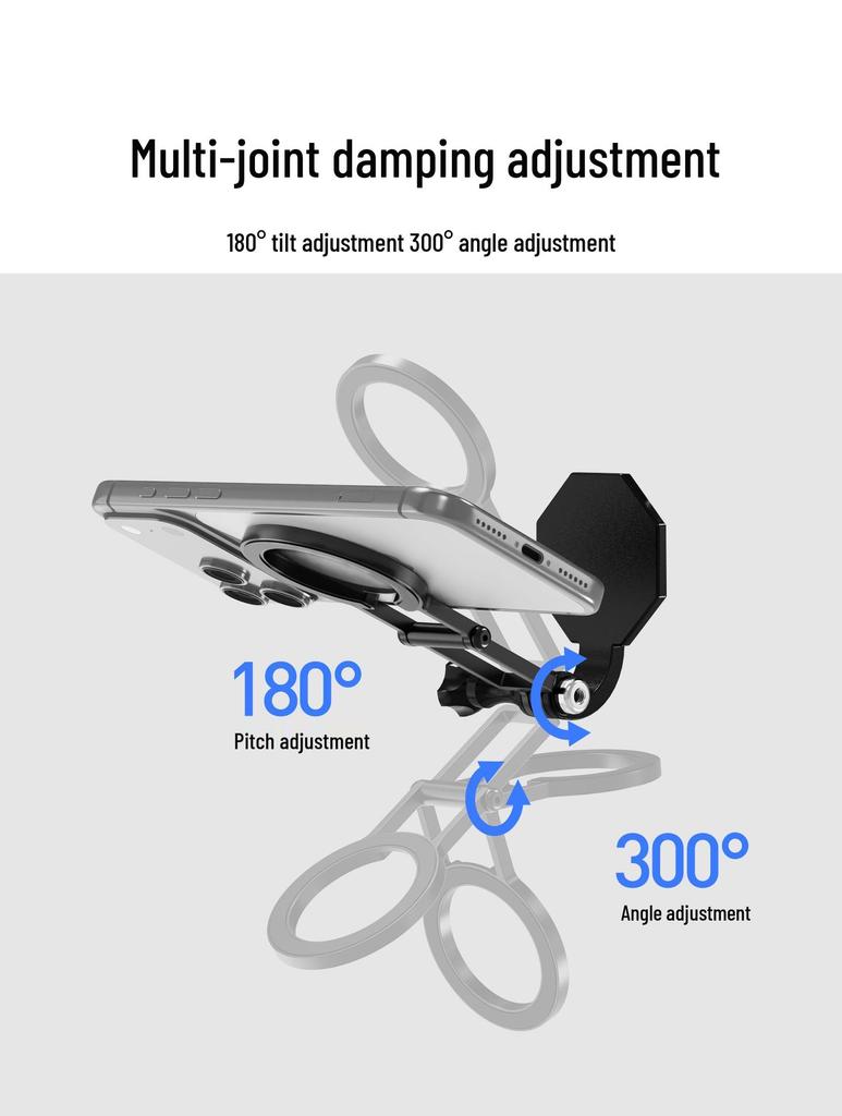 MagSafe Magnetic Holder for Apple 17 Series: Neck Hanging, Horizontal/Vertical Switch, First-Person Selfie Clip.