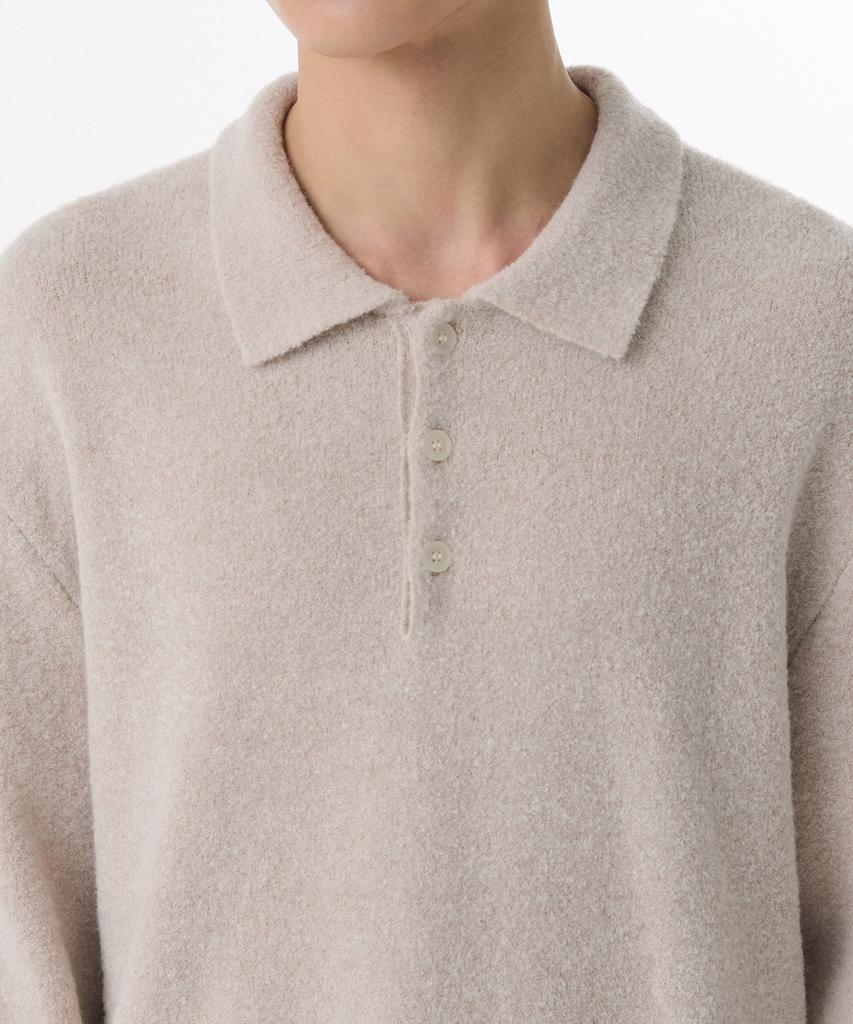 MUSINSA STANDARD Boucle Collared Knit [Oatmeal]
