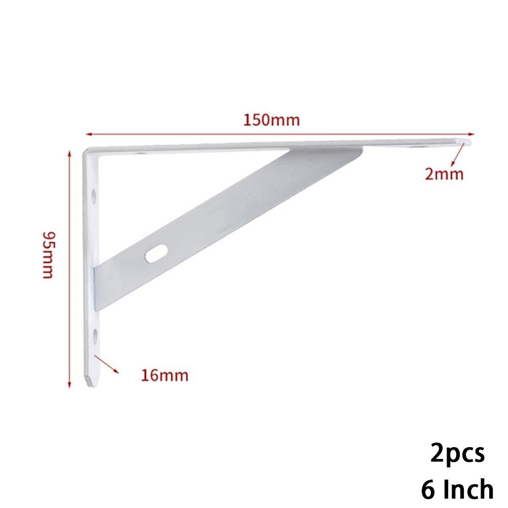 For 2 X Metal Shelf Bracket L Shape Thickened Corner Shelf Right Angle Bracket