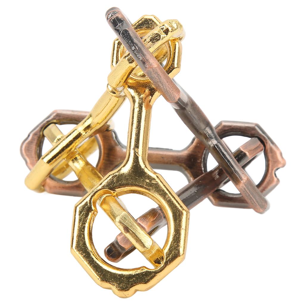 Tetrametric Brainteaser Toy 3D Unlock Metal Alloy Puzzles Brain Games Toy for Adults Children
