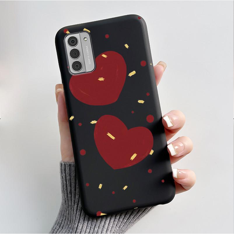Custodia per Telefono Stampata Per Nokia G42/Nokia G310 5G/Nokia G60 5G/Nokia G100 Cover Guscio Morbido in Silicone Nero Custodie Carine con Fiori e Cartoni Animati