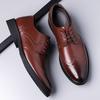 New Business Men'S Leather Shoes Casual Gentleman British Style Groom'S Wedding And Party 38-48 Classic Adult Shoes Suit