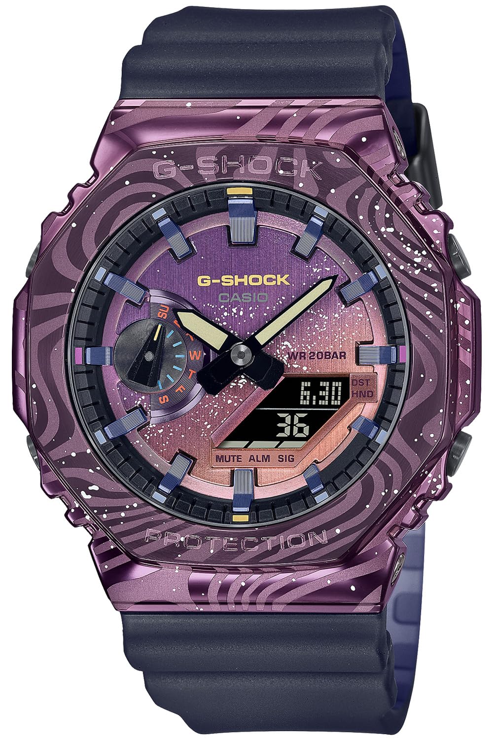

Годинник темно-синій з металевим покриттям [Casio] G-Shock [] GM-2100MWG-1AJR чоловічий