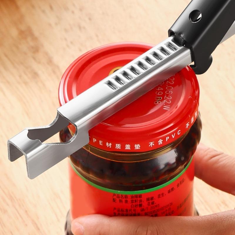 Adjustable Lid Opener Kitchen Tool Adjustable Can Opener Jar Opener Stainless Steel Lid Opener for Various Containers