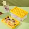 Ice Ball Tray Mold With Storage Box Silicone Square Easy Release Ice Cube Molds Summer Kitchen Bar DIY Iced Cocktail Freeze Tool
