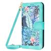 Custodia Portafoglio in Pelle con Slot per Carte e Fiori in Rilievo per Samsung A56 A16 A26 A36 A55 A35 A15 S25 Edge S24 S23 Ultra con Tracolla