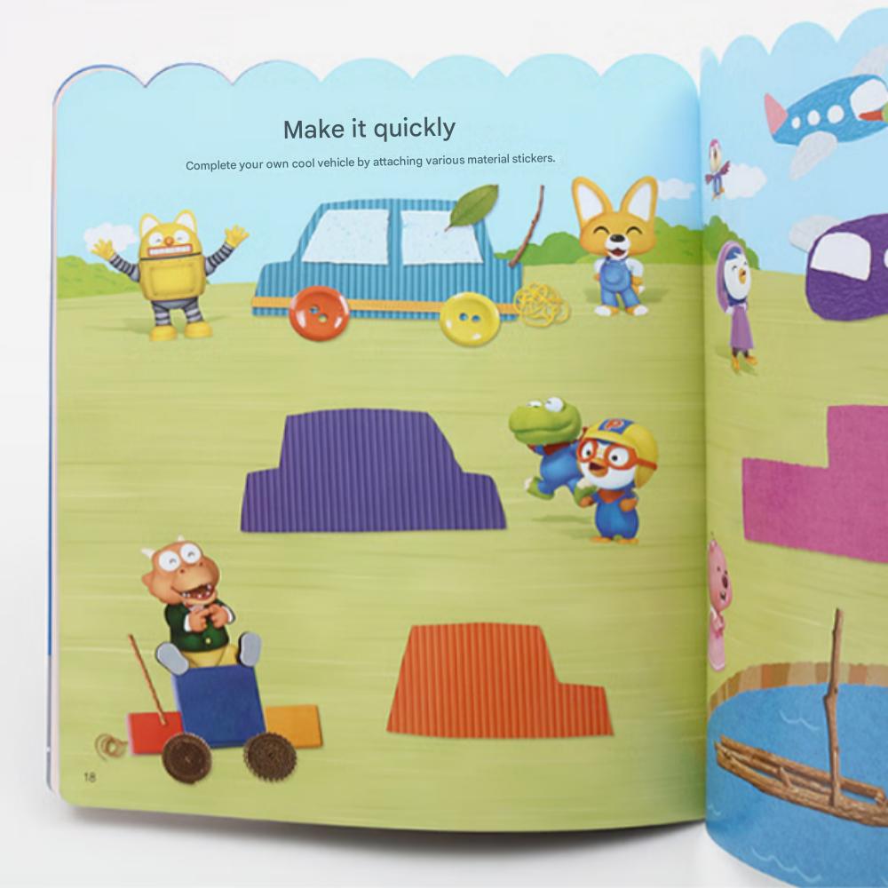 Pororo Sticker Playbook: Vehicles