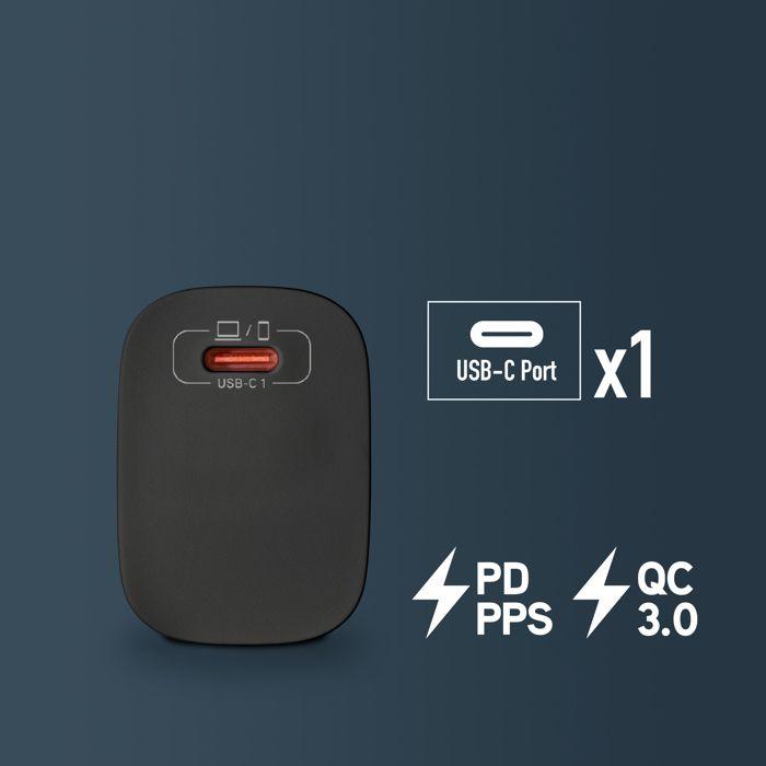 NGS BUD 20W: универсальное настенное зарядное устройство USB-C типа C с выходной мощностью 20 Вт. Безопасная и быстрая зарядка