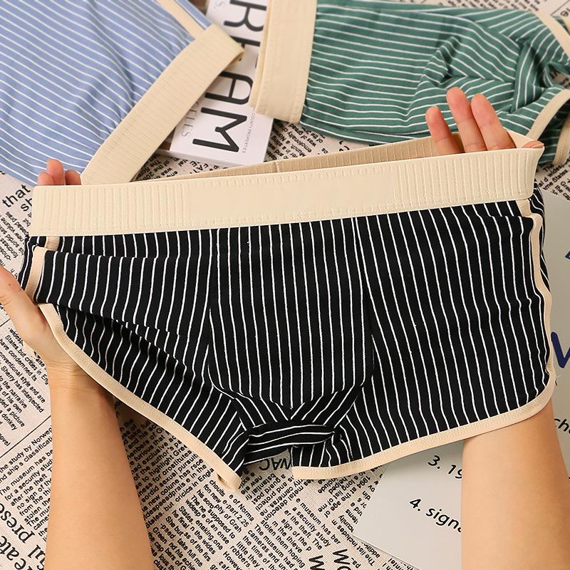 Men's Pure Cotton Striped Boxer Shorts - Comfortable, Breathable, Trendy Fashion