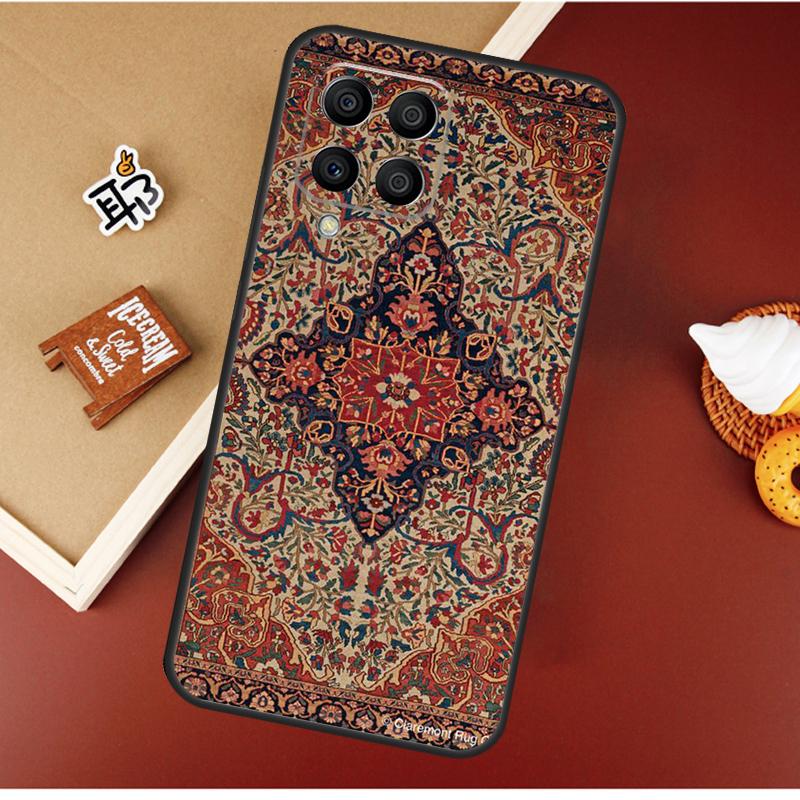 Persian carpet Floral pattern Case For Samsung Galaxy M16 M36 M56 M06 M52 M32 M12 M54 M34 M14 M35 M55 M15 M11 M31 M13 M53