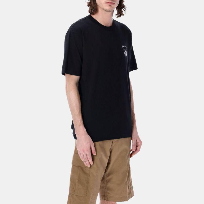 Carhartt WIP Graphic Print Pullover Crew Neck Short Sleeve T-Shirt Men T-Shirts Black I031699-C89-XX