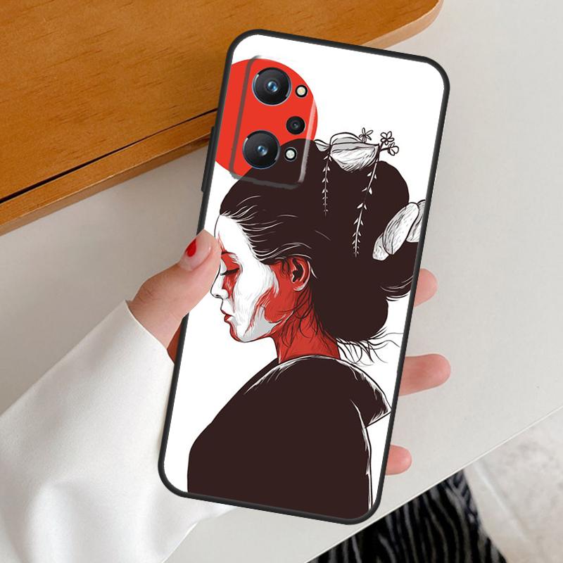 Japanese Style Art Japan For Realme C53 C51 C55 C67 C30 C31 C33 C35 C21Y C25s GT5 9 10 11 12 Pro Plus GT Neo 6 Case