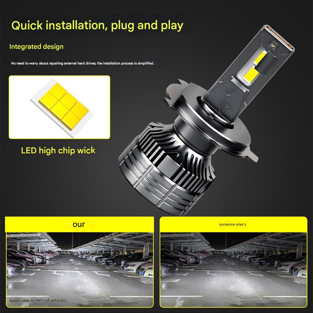 H4 LED Car Headlight Bulb 3570 Chip Canbus Error Free Plug & Play Hi/Low Beam Super Bright Auto Front Lamp 12V Headlamp
