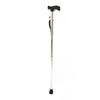 Walking Stick 5 Section Folding Aluminum Alloy Rod Anti Skid Rubber Pad Trekking Stick Silver