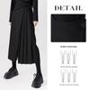 Sibaishe 2025 Autumn Women's High-Waist Irregular Wide-Leg Ankle Pants
