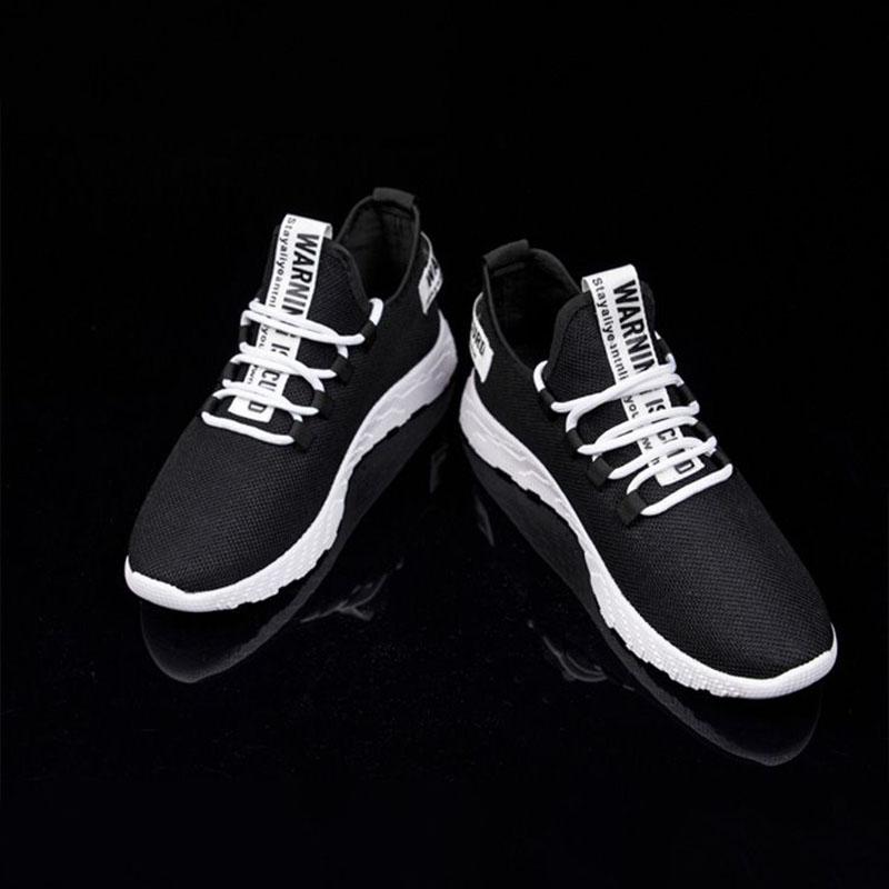 Summer Fashion Trend Mesh Fly-knit Men's Shoes Comfortable and Breathable Sneakers Men's Running Shoes