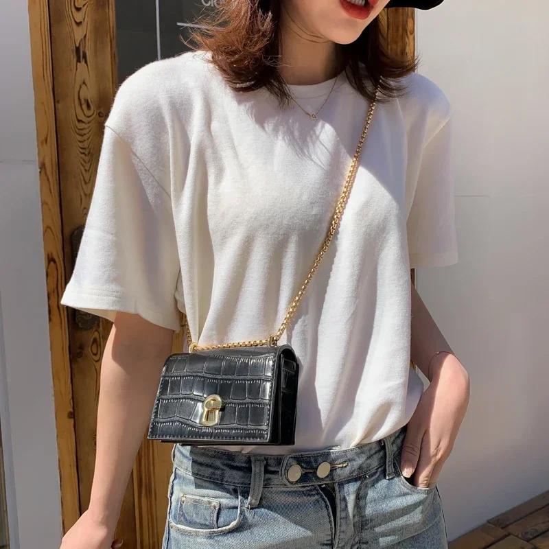 Mini Crossbody Square Feminine Bag New High-quality Plutonium Leather Designer Vintage Shoulder Bag