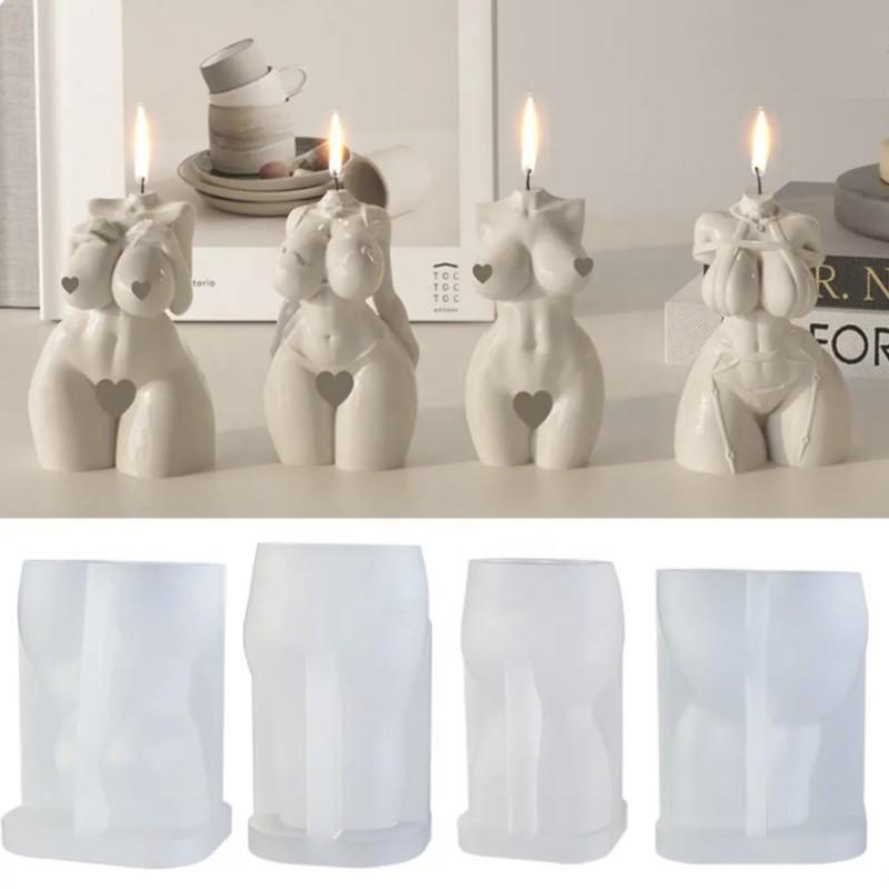 3D Human Silicone Candle Mold Diy Aromatherapy Candle Handmade Decoration Soap Chocolate Tool Cake Mold