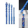 Four-Flute Eccentric Drill Bit Drilling Glass Tile Punching Triangle For Metal High Hardness Eccentric Drill Precision Drilling