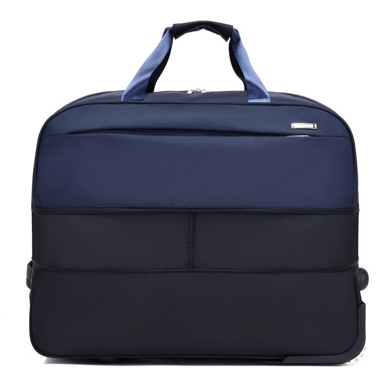 Oxford Cloth Rolling Travel Bag Large Capacity Expandable Trolley Bag Suitcase Carry On For Men Travel Bag