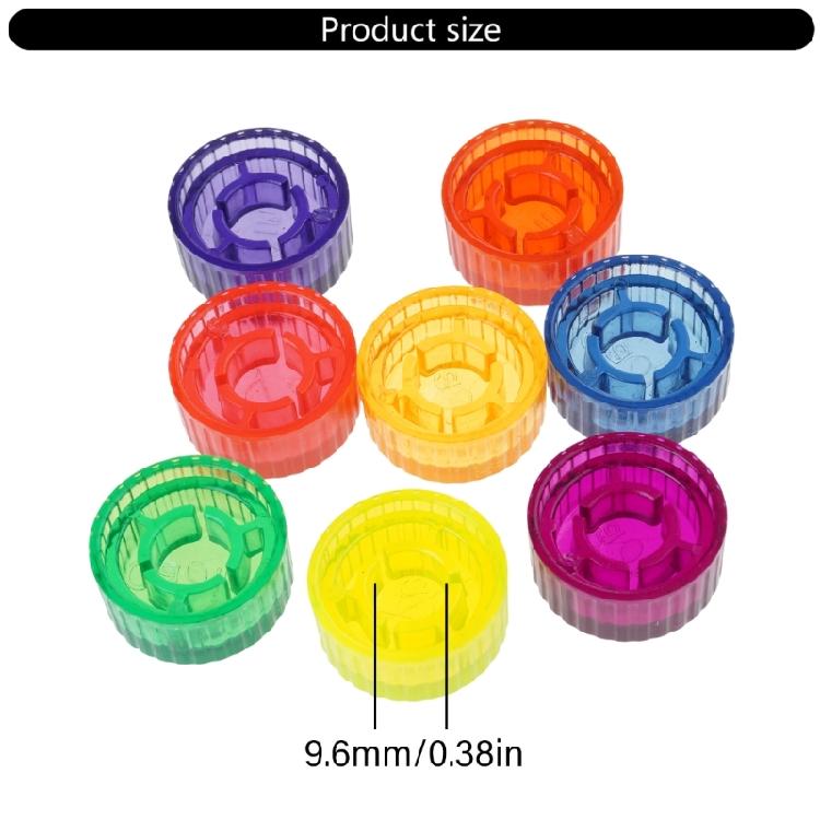 8Pcs Guitar Effect Footswitch Toppers Guitar Footswitch Toppers Protections Caps