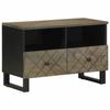 VidaXL TV stolek černý 70x33x46 cm masivní mangové dřevo, TV lavice, TV nábytek, multimediální nábytek, TV komoda, hifi nábytek, 4017685