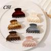 Hair Accessory Shark Claw for Women, Non-Slip Acrylic Clip with Fine Teeth, Matte Teeth Shell Texture Back Head Half-Tied And Bangs Durable