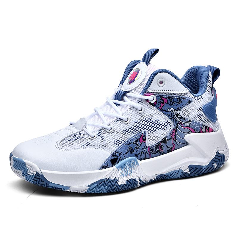 Wysokie buty do koszykówki Venom James Kobe Memorial dla mężczyzn, wydające głośny dźwięk tarcia na betonowej podłodze.