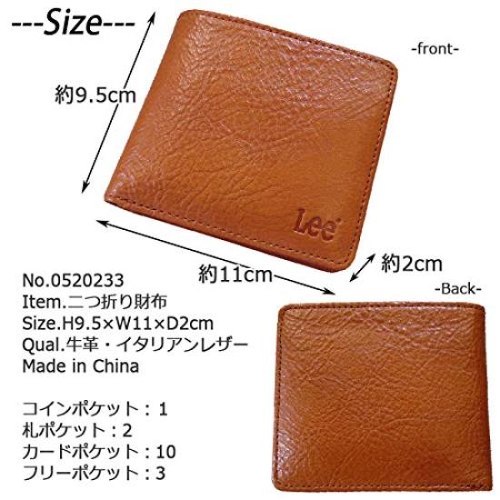 Lee Bifold 0520233 Herren Geldbörse, Braun,