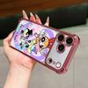 Cool Girl P-Powerpuffs Phone Case for iPhone 17 Air 16 15 14 Plus 13 12 11 Pro Max X Xs XR 8 E Anti-drop Transparent Soft Cover
