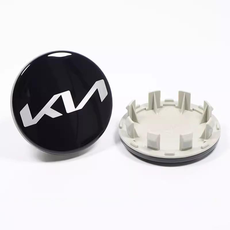 4Pcs 58mm Car Wheel Center Hub Caps Emblem Decorative Cover For KIA EV9 EV6 Stinger Niro K5 K9 Sorento Ceed Sportage Forte RIO