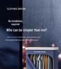 Large Capacity Foldable Clothes Dryer with Smart Timer and No Installation Required