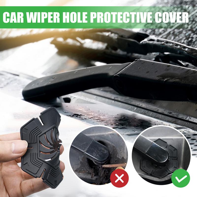 Car Wiper Arm Hole Protection Pad Silicone Auto Wiper Hole Dustproof Pad Flexible Design Protection Tool For Sedan Small Car