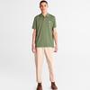 Timberland Outdoor Casual Logo Short Sleeve Polo Shirt Men tops Cassel-Green A24H2-590