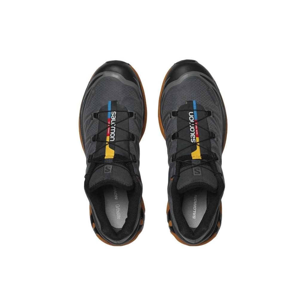 SALOMON Xt-6 Gtx Utility Leather Slip-Resistant Durable Low-Top Outdoor Functional Shoes Unisex Shoes Black 417054