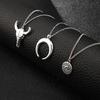 Multilayer Necklace Set Adjustable Pendant Necklaces Elegant Stackable Jewelry Alloy Texture Present for Fashion Women