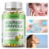 Cápsulas de Graviola com Algas Marinhas, para Regeneração Celular, Melhora a Imunidade, Suporte Digestivo, Propriedades Antioxidantes, Sem Glúten, Não Transgênico, Vegano
